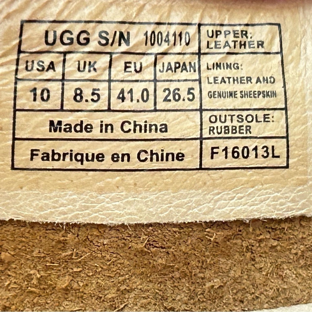 Ugg Womens Tan Nubuck Leather Moccasin Espadrille Slip On Tylin Shoes SZ US 10 - Picture 12 of 12